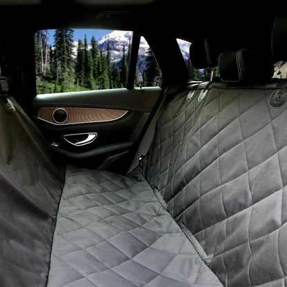 Luxury Black Waterproof Car Seat Cover For Pets